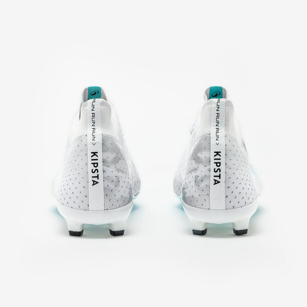 Adult Football Boots CLR.Elite Silver Storm FG - White