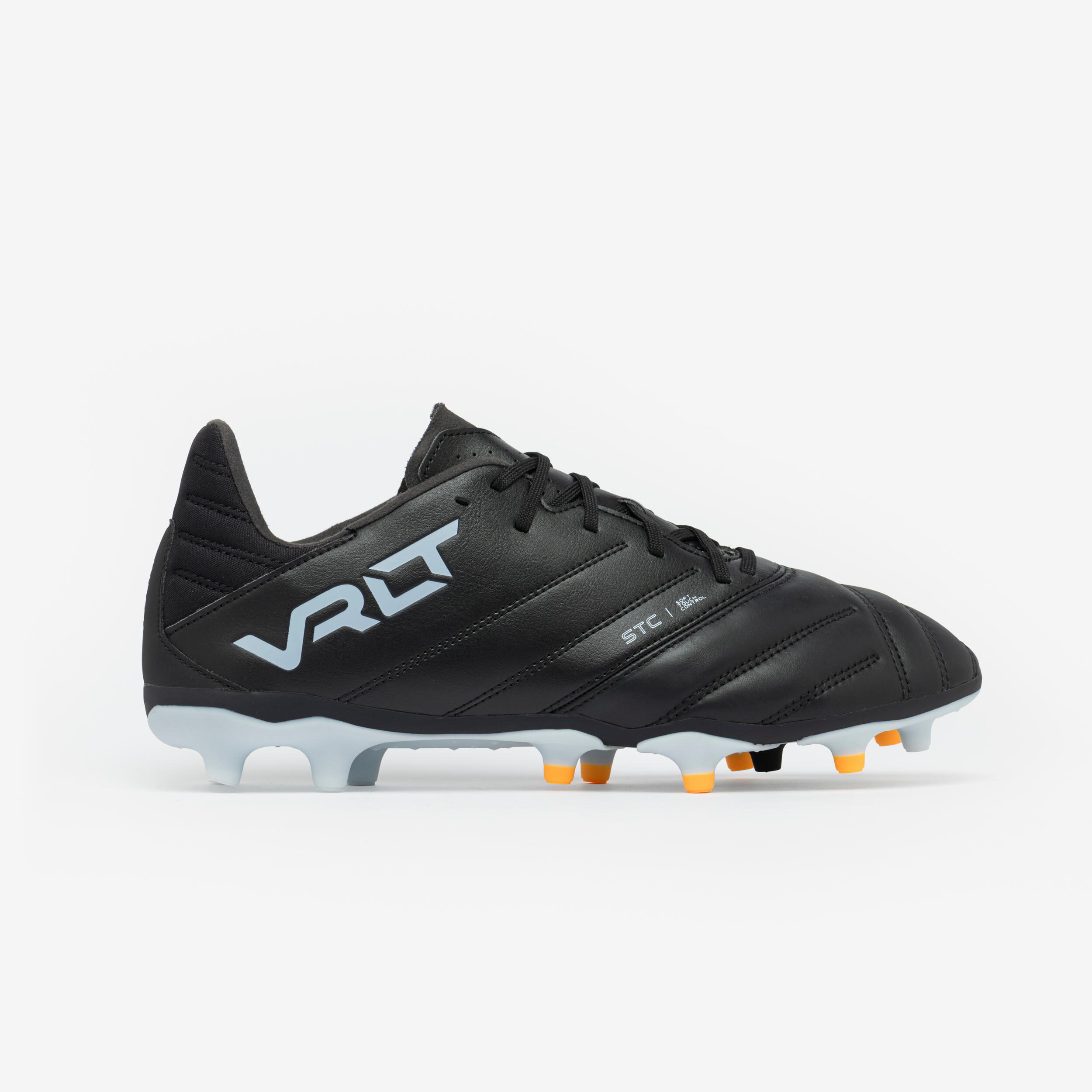 Tenis de futbol de piel negros Viralto II Matador FG Decathlon