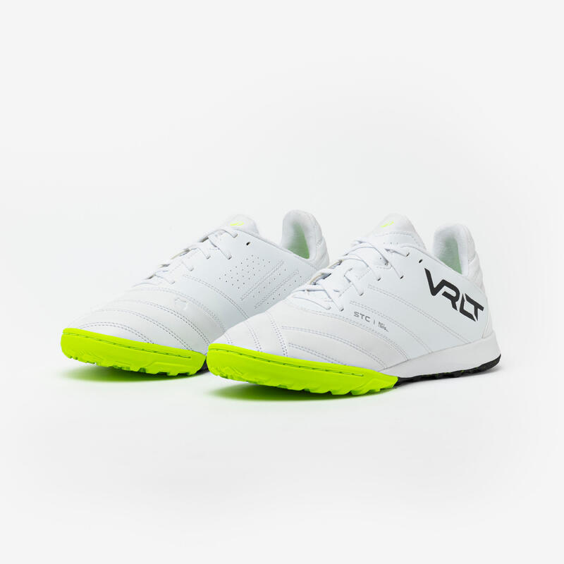 Chaussures de Football Viralto II Matador TF en Cuir - Blanc/Vert Citron