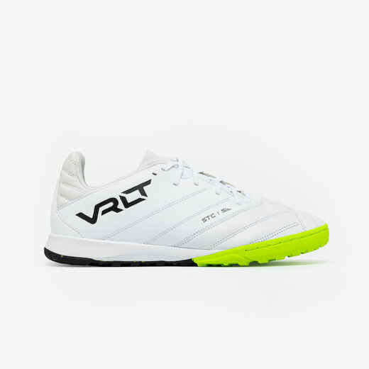 Guayos de fútbol Viralto II Matador TF Cuero Blanco Lima Decathlon