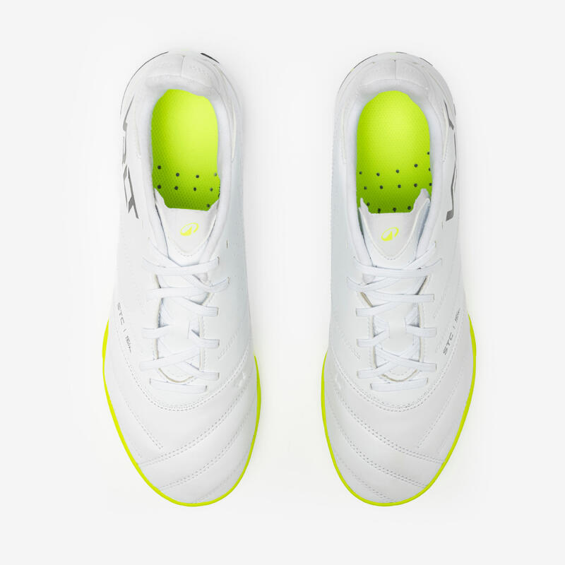 Ghete de fotbal Viralto II Matador TF din piele - Alb-Verde