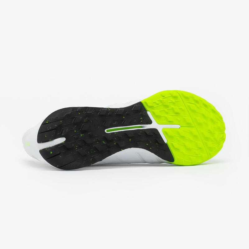Chaussures de Football Viralto II Matador TF en Cuir - Blanc/Vert Citron