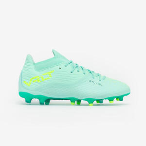 Botas de fútbol hombre / mujer, Viralto III FG verde menta