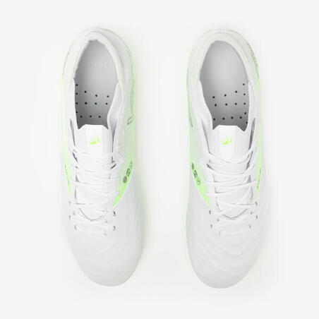 Бутси Viralto IV FG шкіряні футбольні білі/неонові 