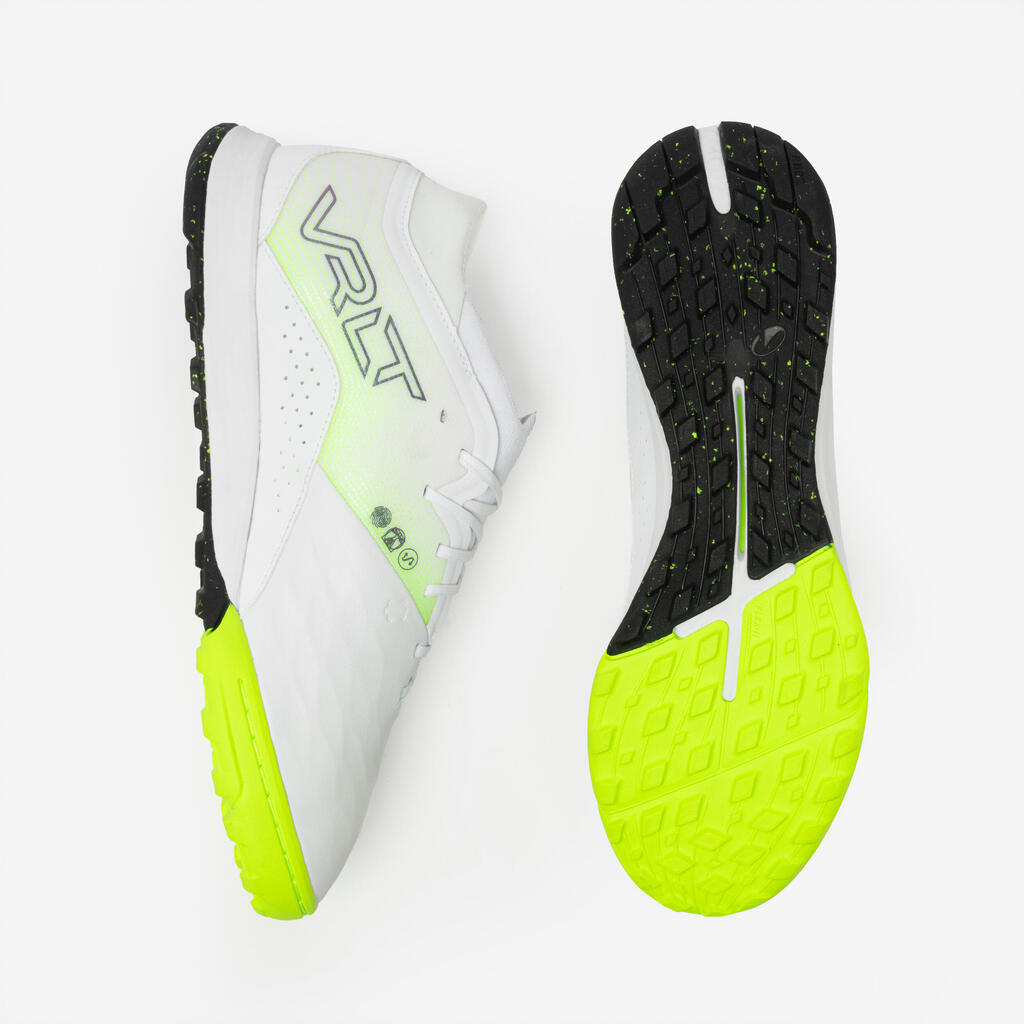 Fußball Multinockenschuhe Premium Leder Turf - Viralto IV weiß 