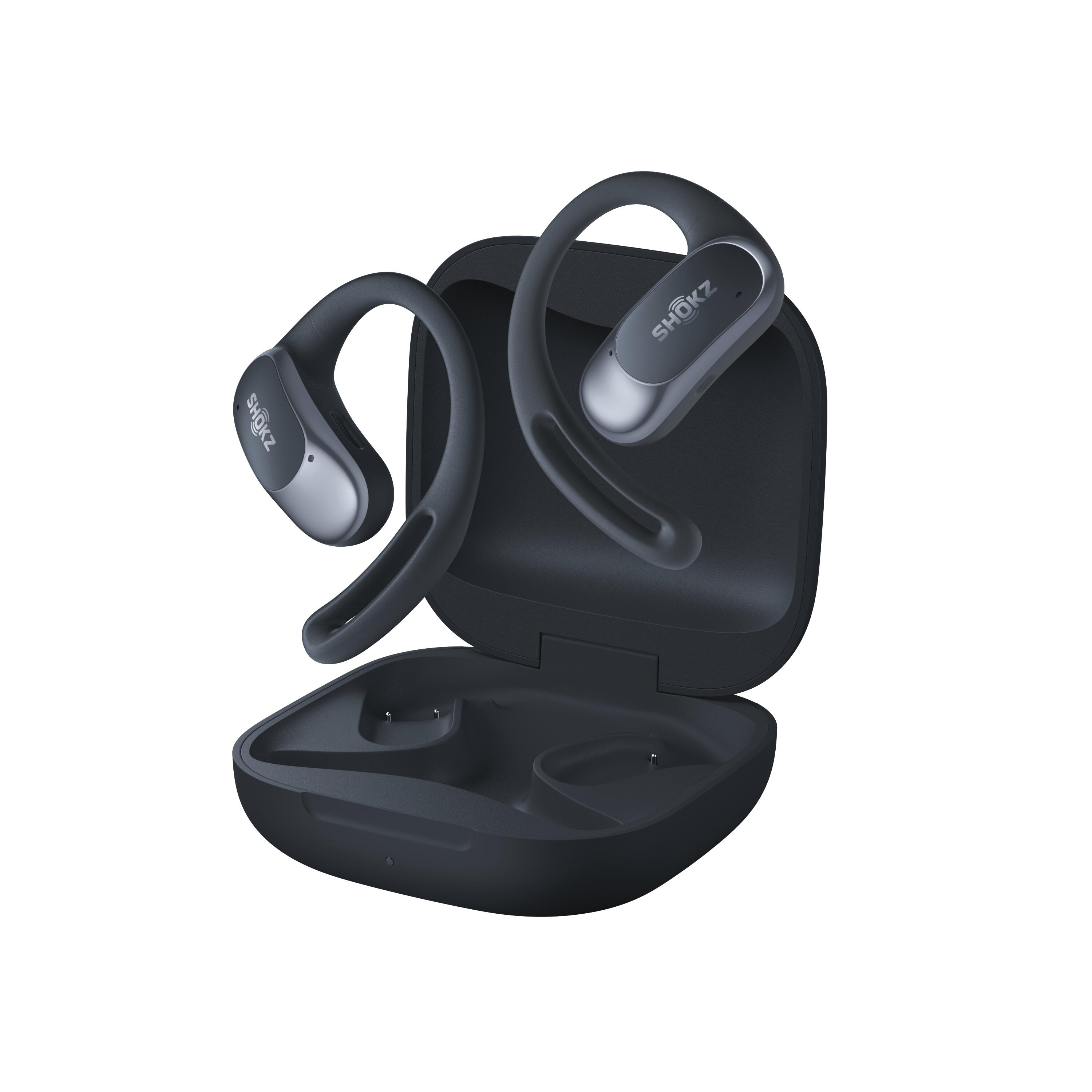 Kablosuz Spor Kulaklığı - Siyah - Open Fit Air SHOKZ - Decathlon