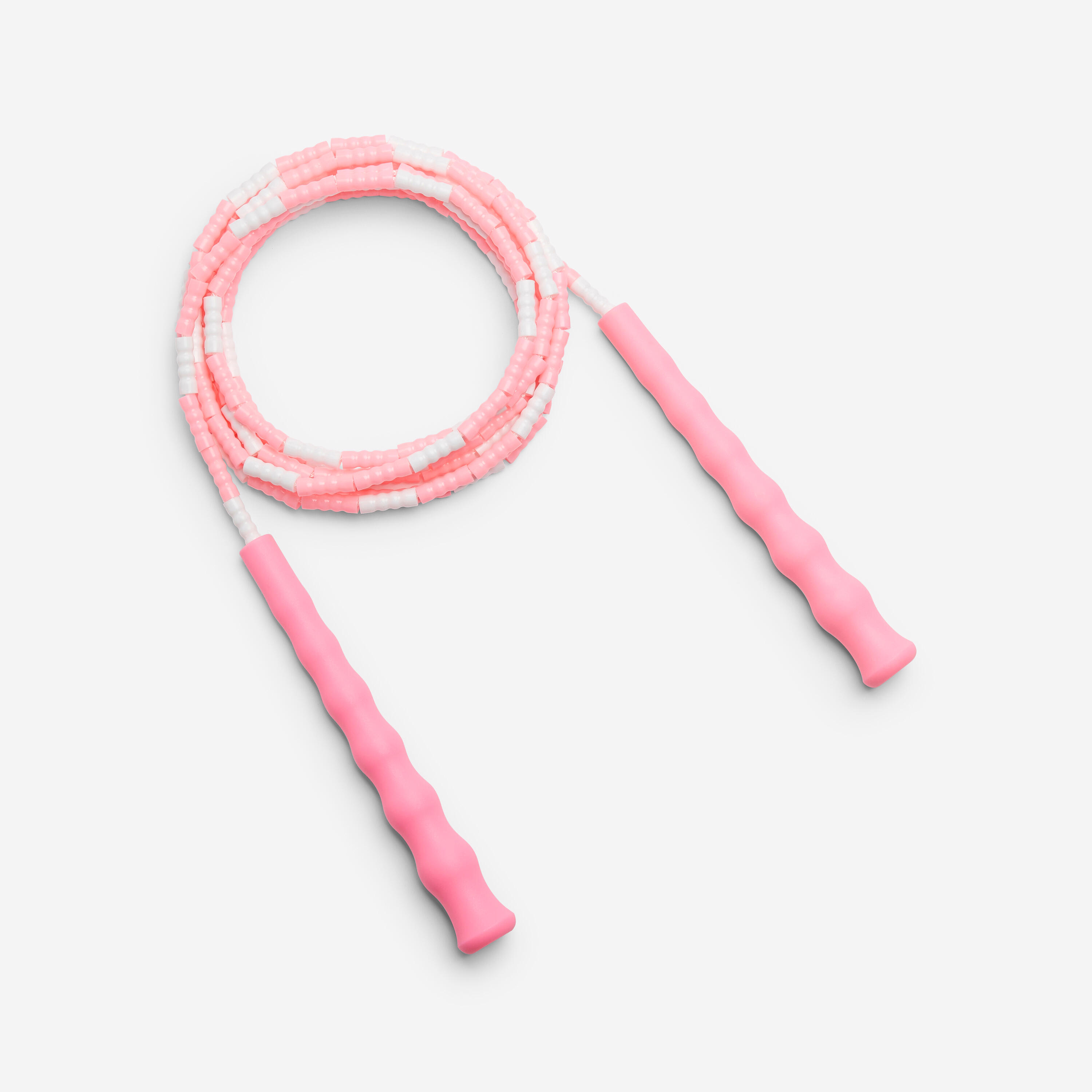 Corda de saltar pérolas para criança rosa