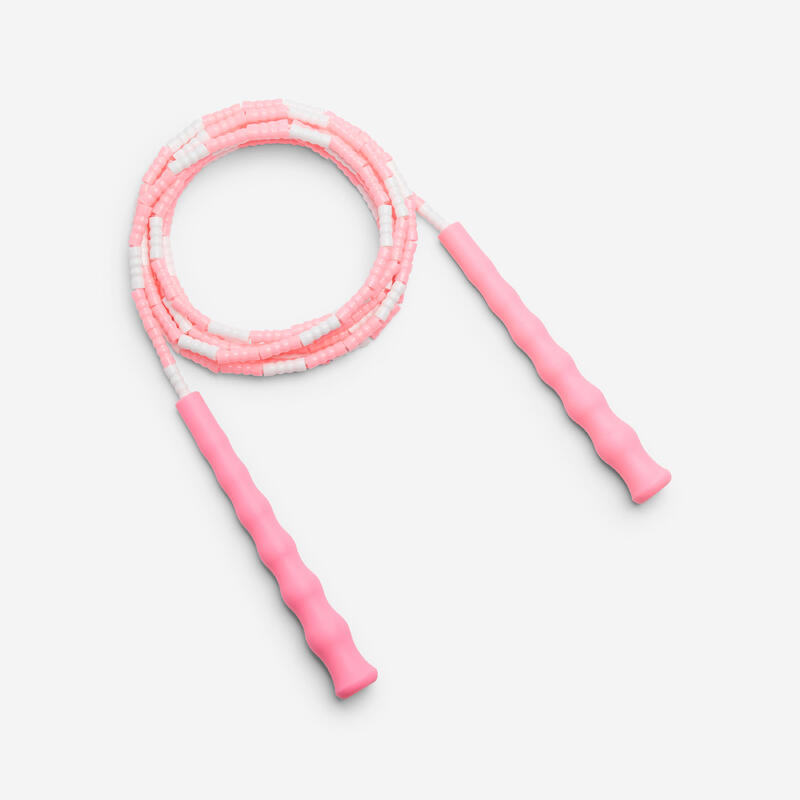 Corde à sauter perles rose enfant