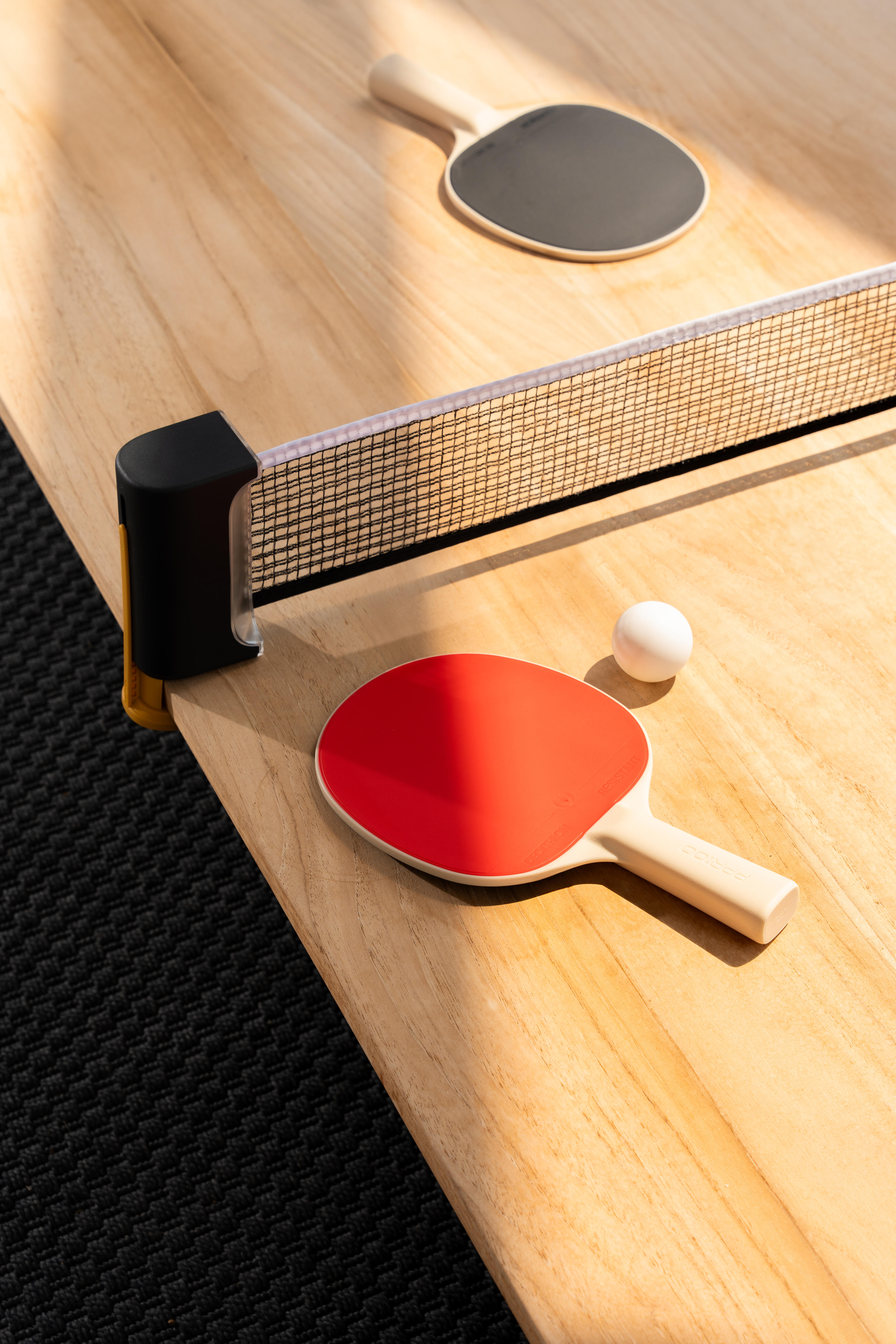 Ensemble de 2 raquettes et 2 balles pour petites tables – Rollnet - PONGORI