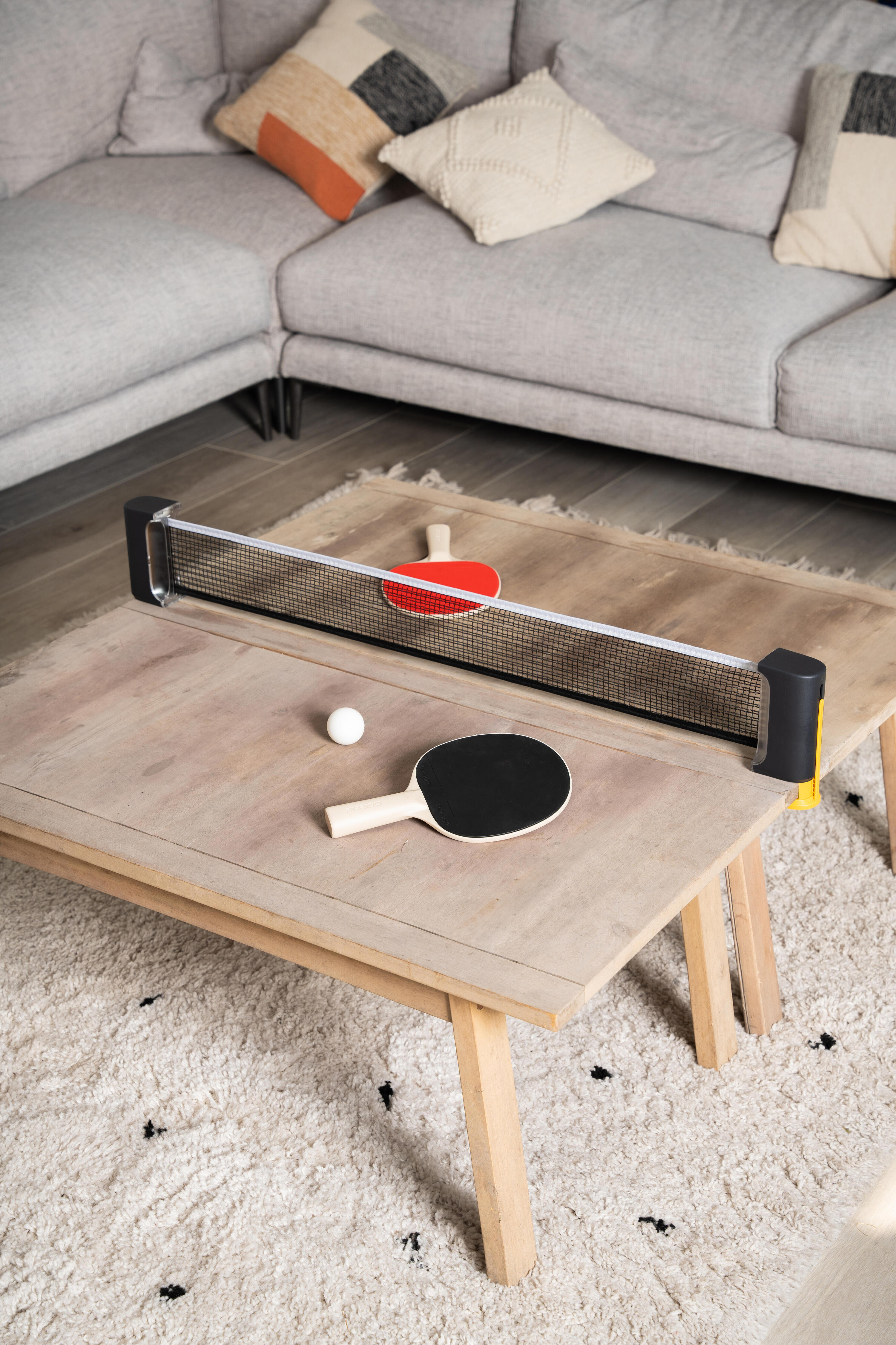 Ensemble de 2 raquettes et 2 balles pour petites tables – Rollnet 15/16