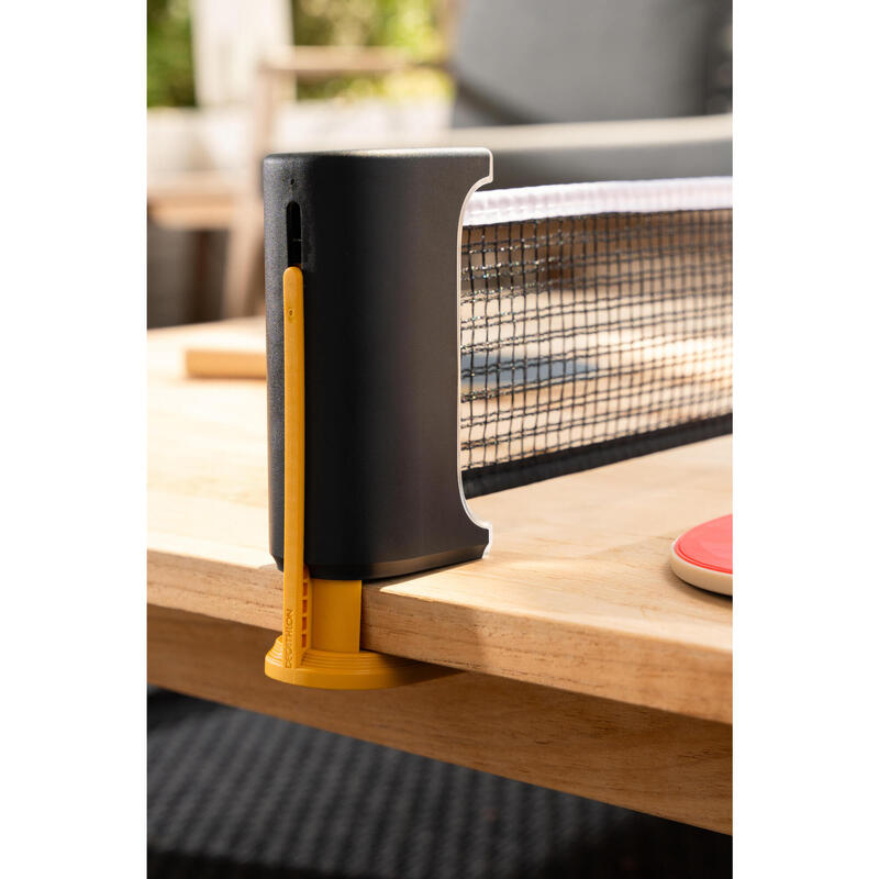 Set filet de ping pong rollnet petites surfaces + 2 raquettes PPR100 + 2 balles