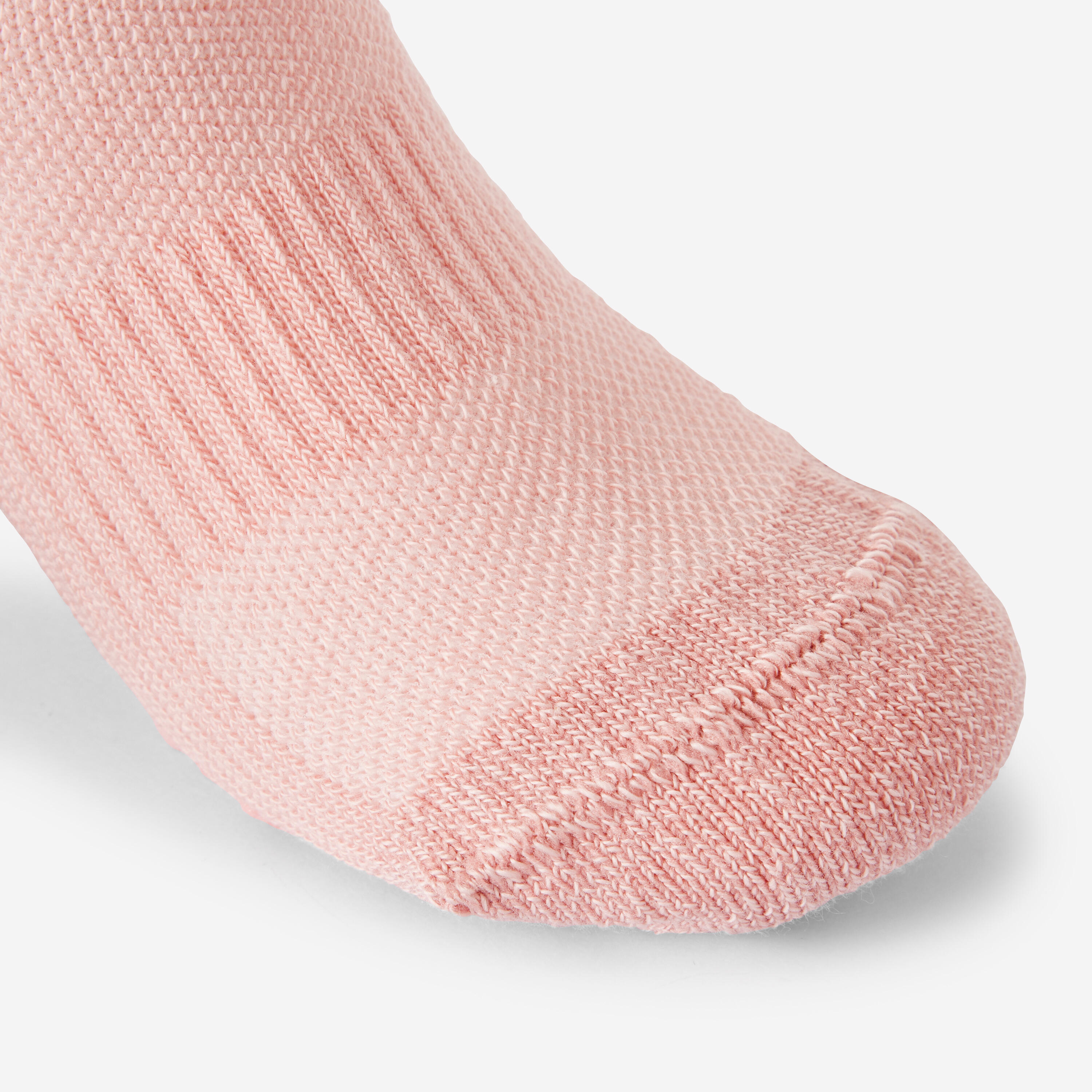 Kids' Non-Slip Mid-High Socks 600 - Pink with Pattern 2/4
