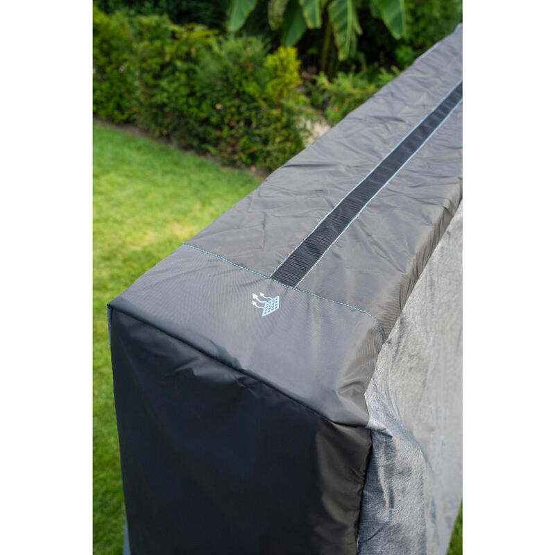 Housse pour table de ping pong de taille standard repliée - PPTC gris