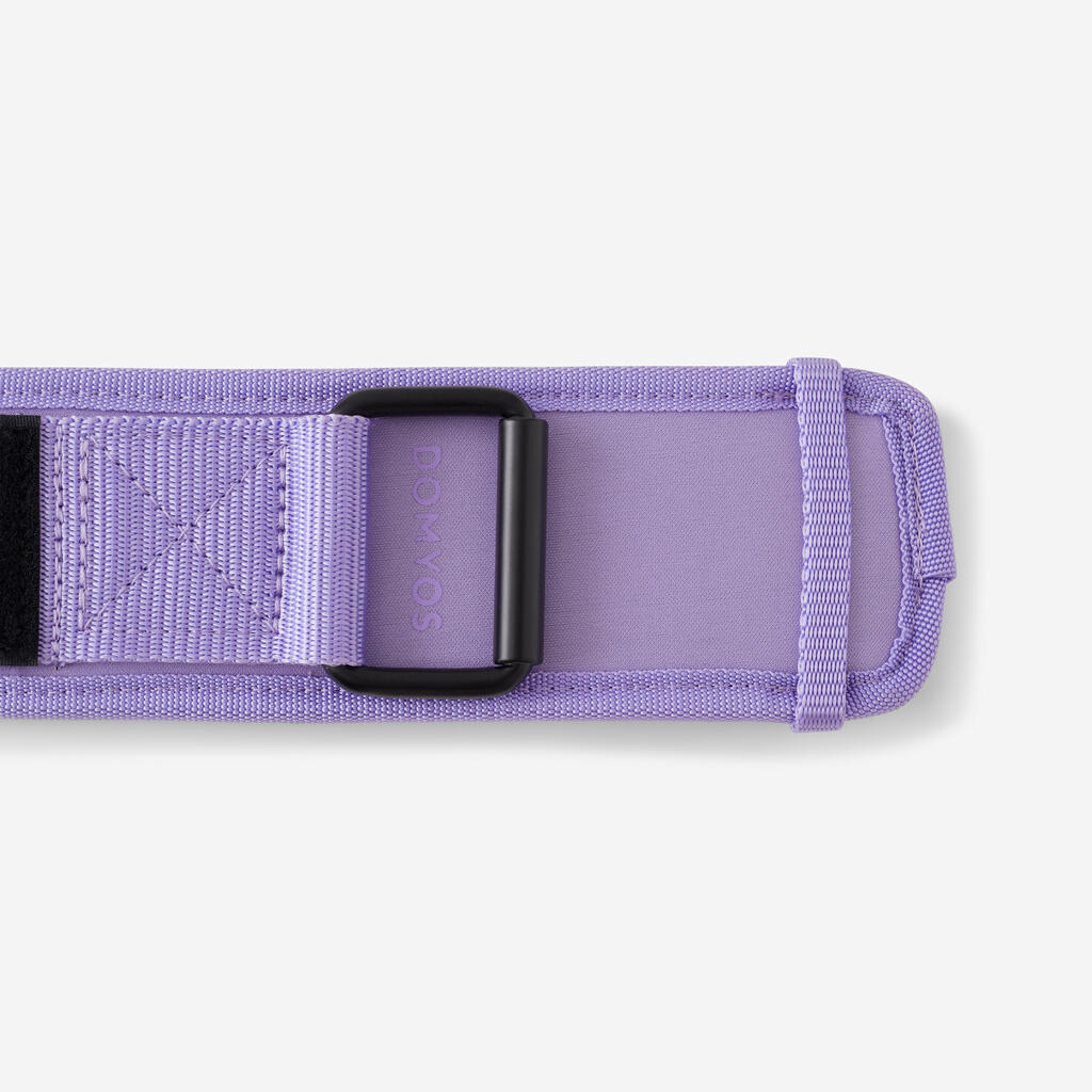 Ceinture lombaire de musculation double système de fermeture - mauve