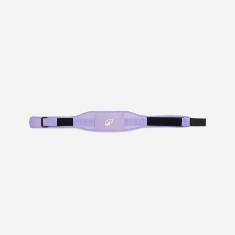 Ceinture lombaire de musculation double système de fermeture - mauve