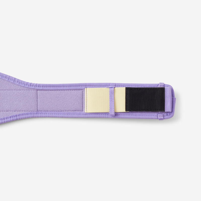 Ceinture lombaire de musculation double système de fermeture - mauve