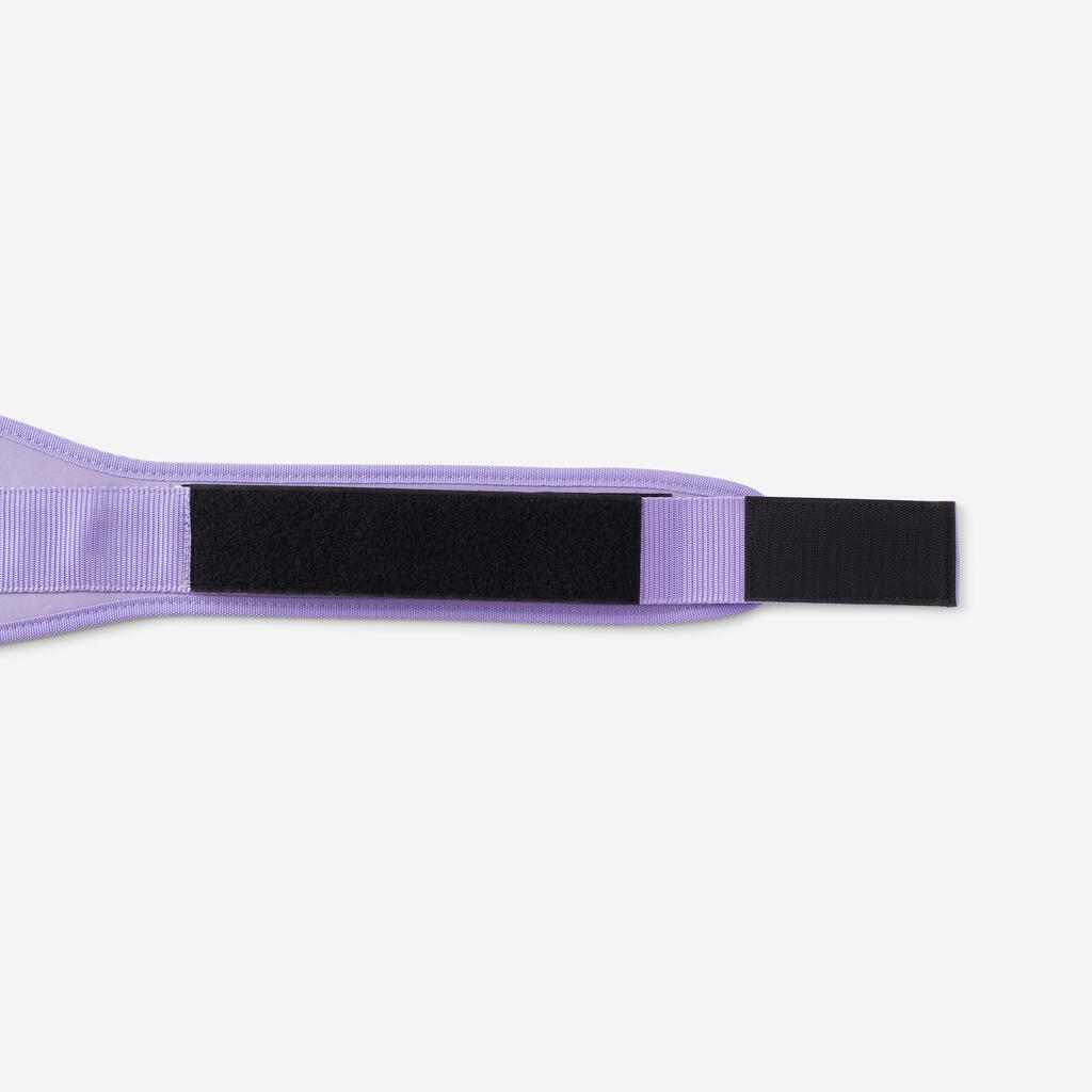 Ceinture lombaire de musculation double système de fermeture - mauve