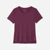 Short-Sleeved Breathable T-Shirt - Plum