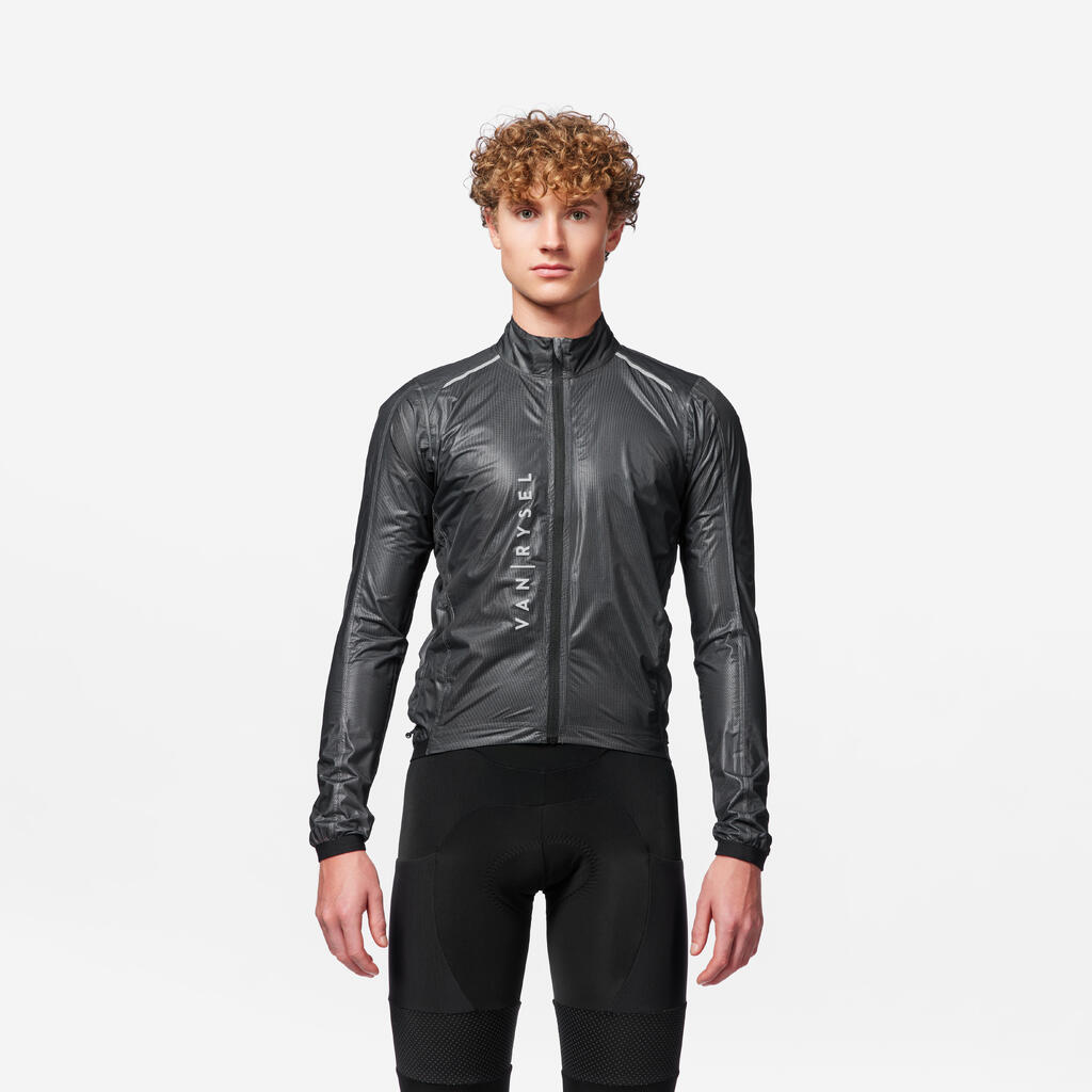 Chaqueta de ciclismo  impermeable  Van Rysel Roadr 900 - Negro