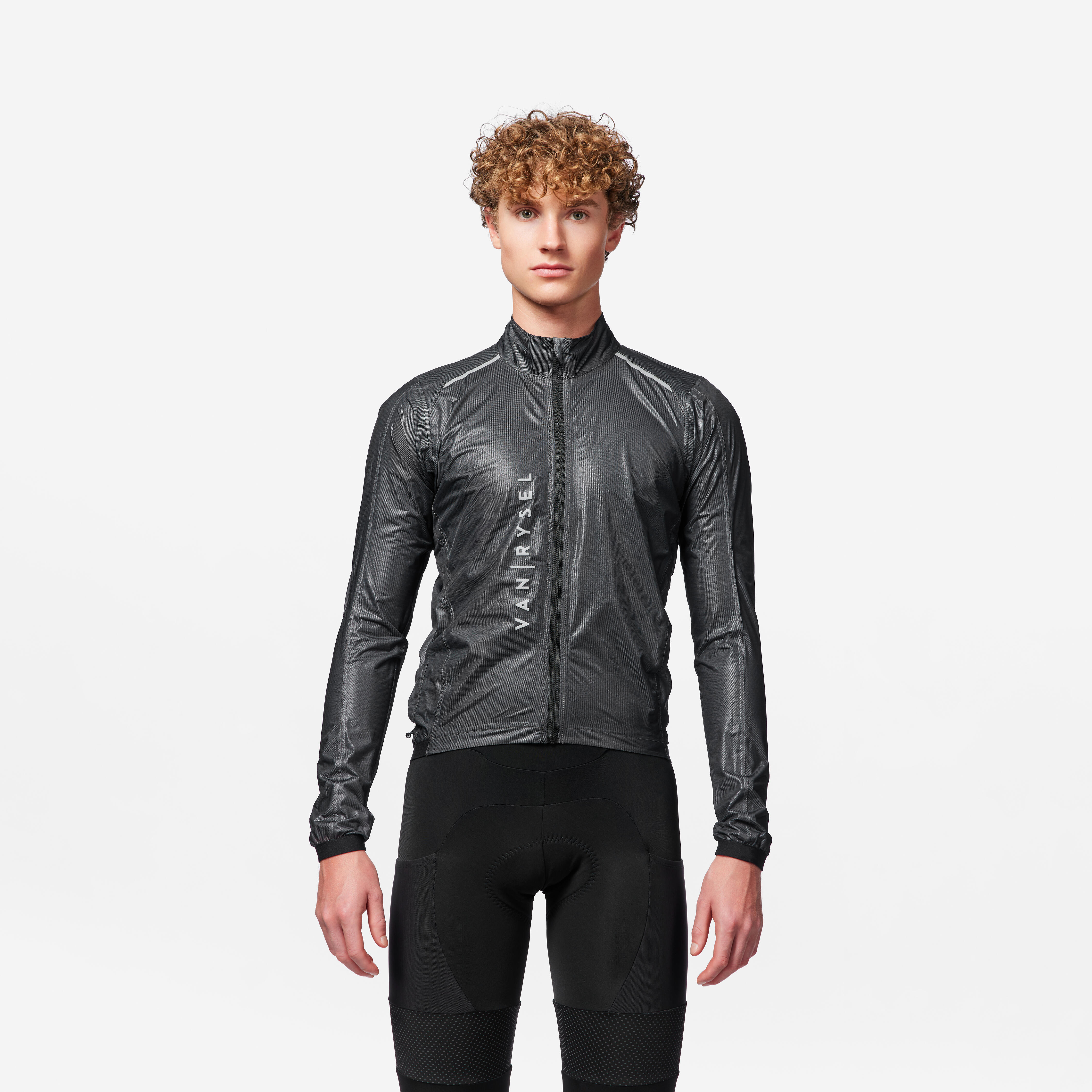 CHAQUETA CICLISMO IMPERMEABLE HOMBRE ROADR 900 ULTRA-LIGHT NEGRO