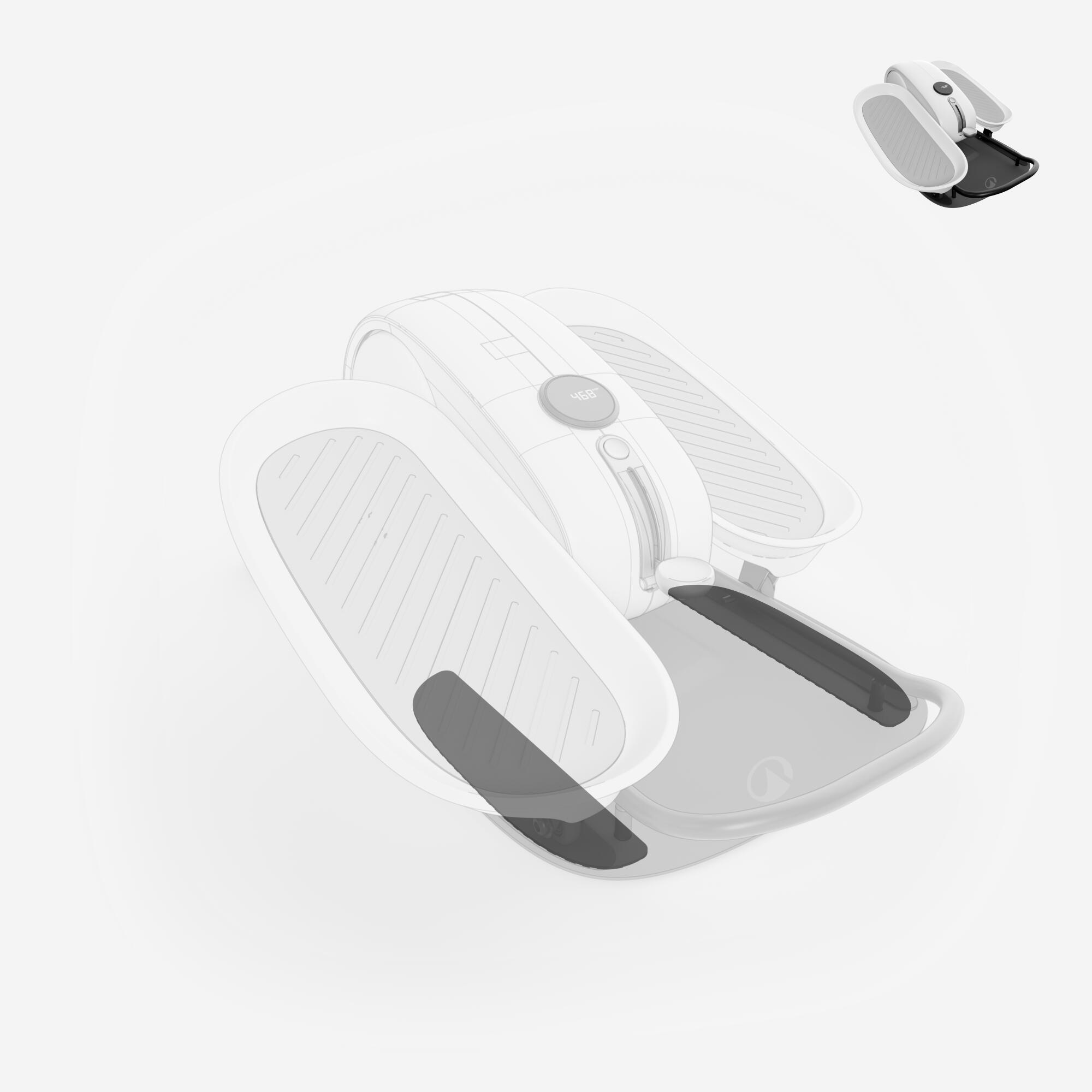 Antidérapant pied*2, pièce détachée fitness, mini vélo elliptique active desk 3/6
