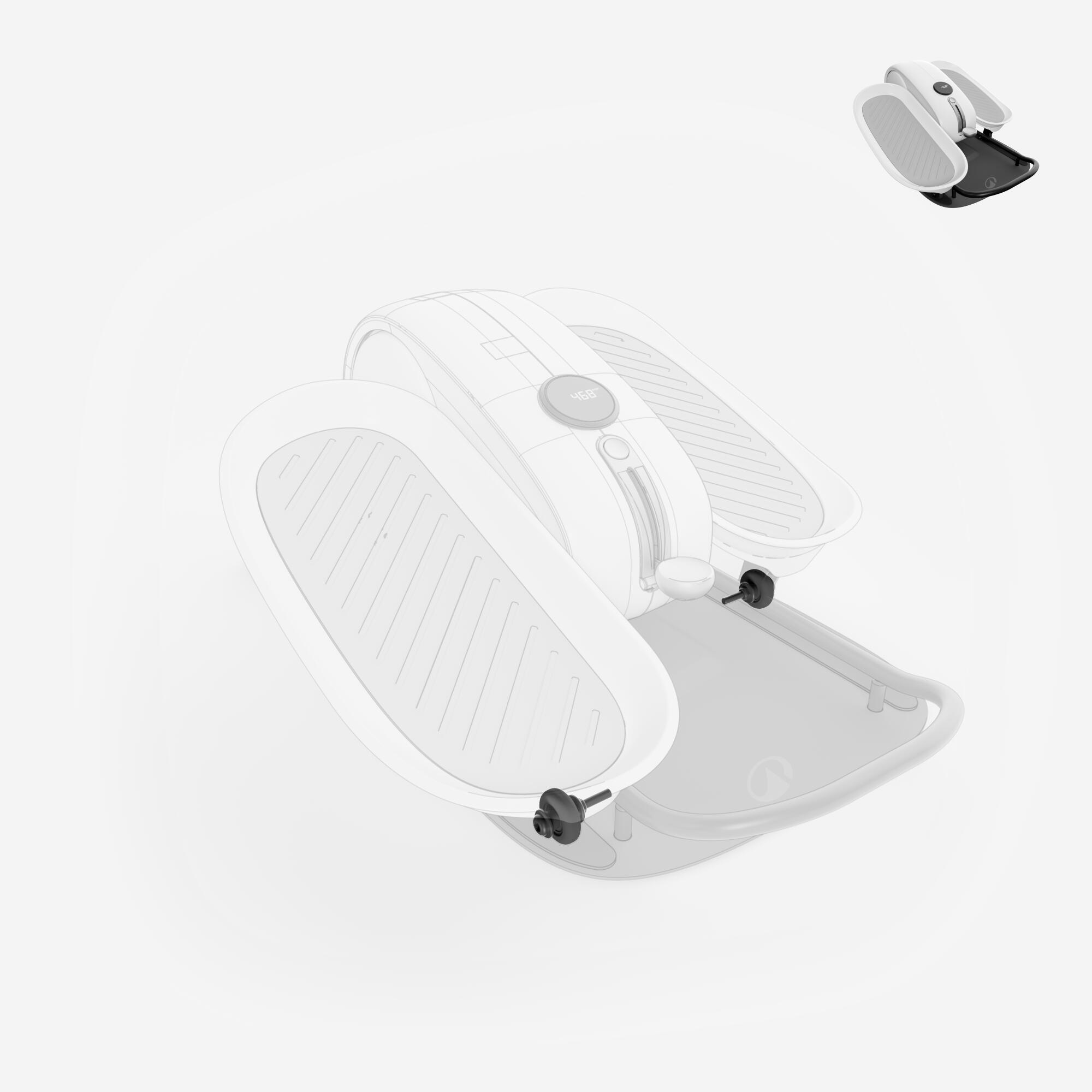 Roue pédale*2, pièce détachée fitness, mini vélo elliptique active desk 3/7