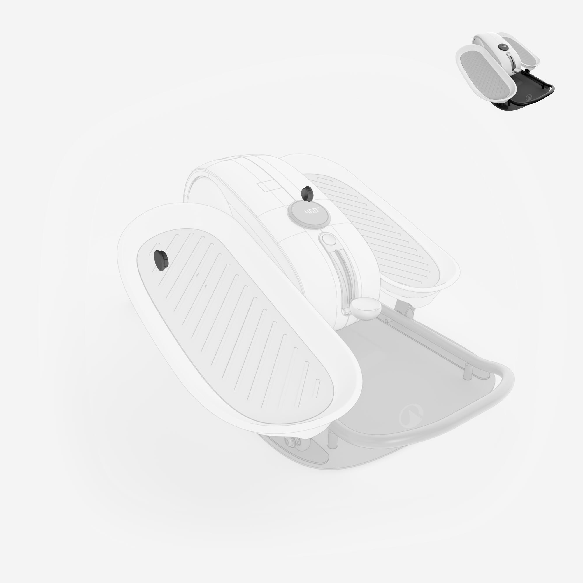 Embout pédale*2, pièce détachée fitness, mini vélo elliptique active desk 4/8