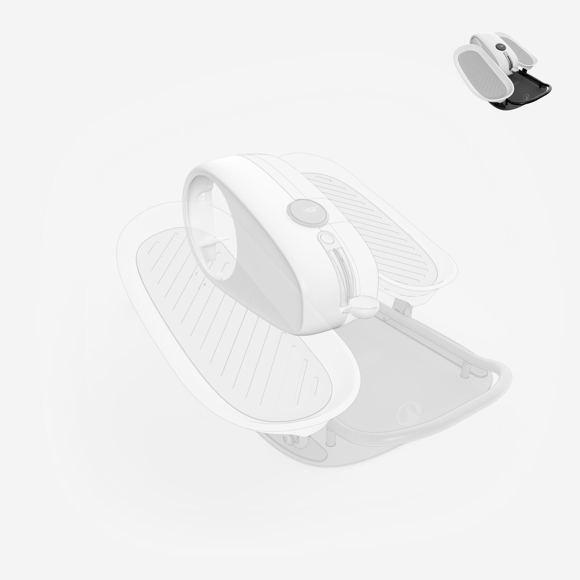 Carter gauche, pièce détachée fitness, mini vélo elliptique active desk 3/7