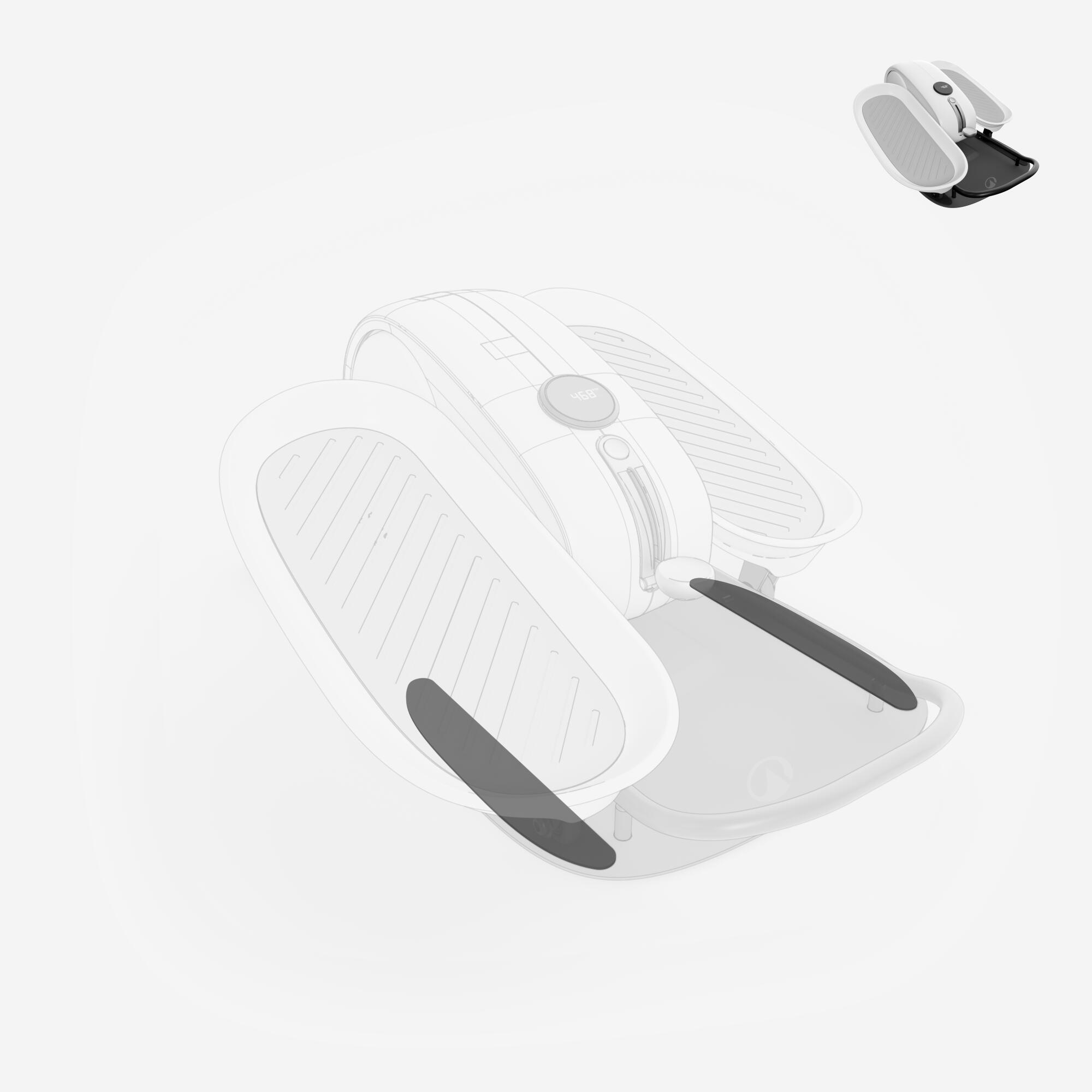 Protección Pie*2 Pieza Repuesto Fitness Minibicicleta Elíptica Active Desk 3/6