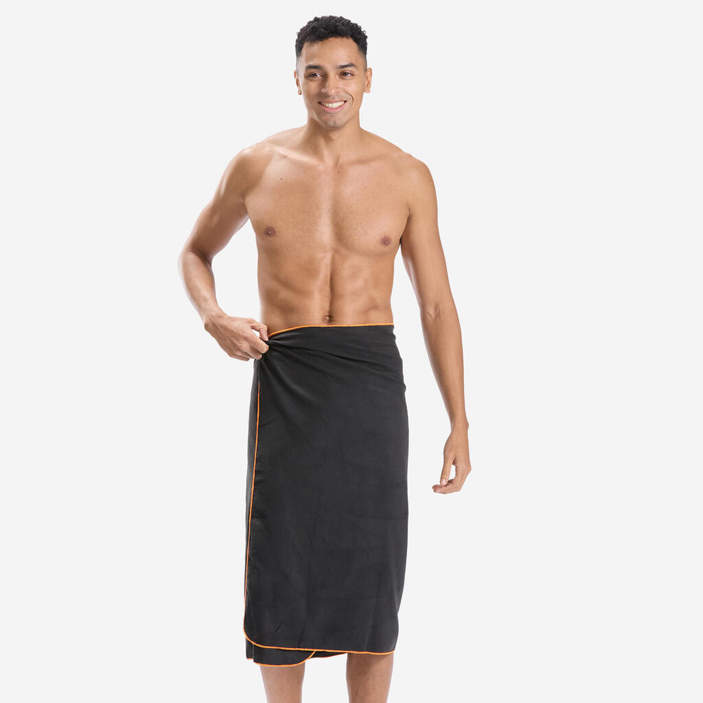 Microfibre Towel for Swimming Lila Size L 80 x 130 cm