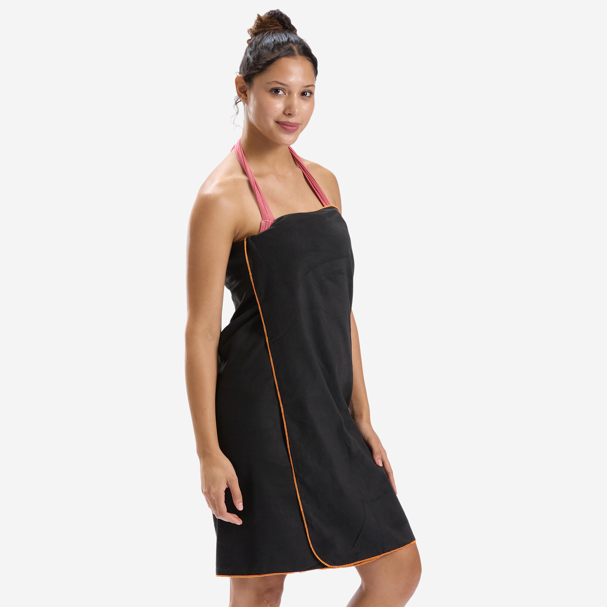 Microfiber Towel Size L 80 x 130 cm Dark Grey