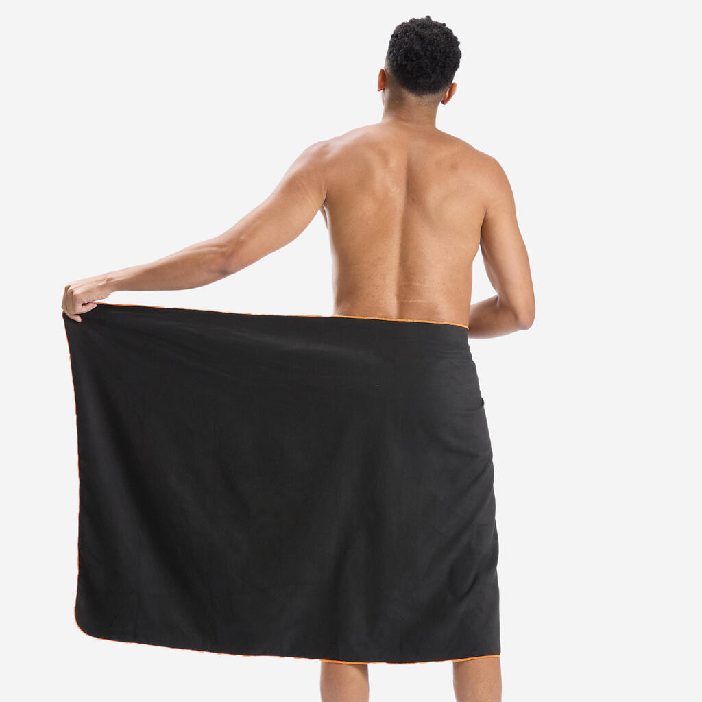 Microfibre Towel for Swimming Lila Size L 80 x 130 cm
