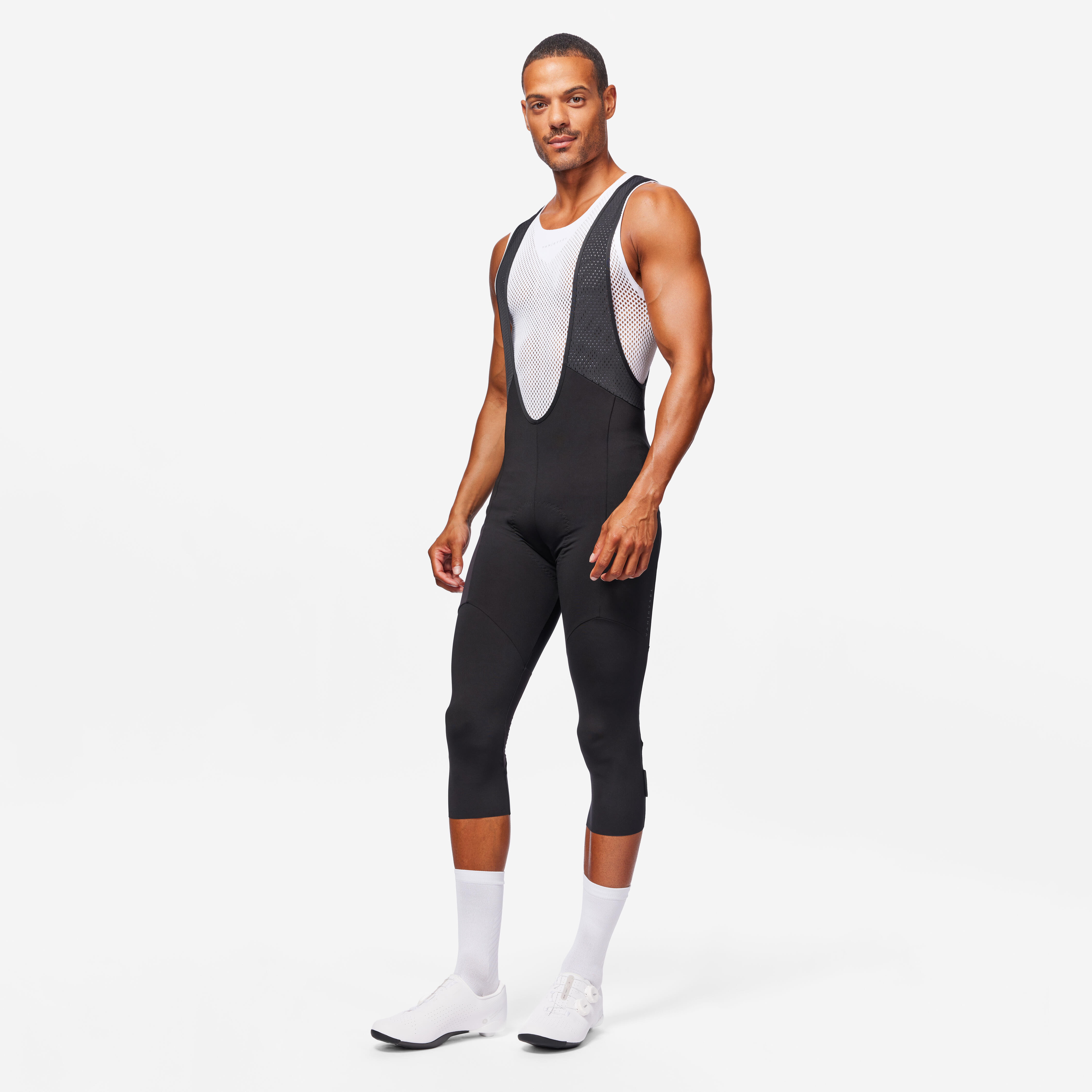 Mallas de ciclismo en carretera con tirantes para hombre RC500 negro Decathlon