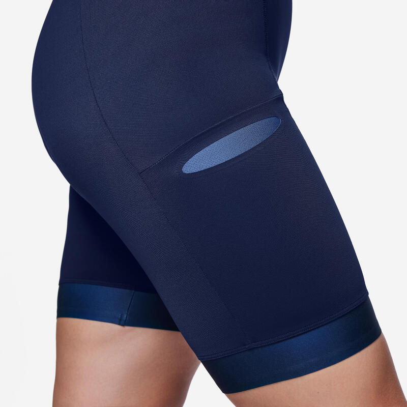 COMBINAISON TRIFONCTION SD TRIATHLON FEMME MANCHES COURTES NAVY