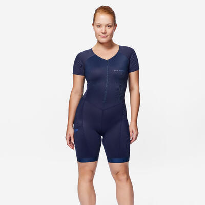 MUTA TRIPLA FUNZIONE SD TRIATHLON DONNA MANICHE CORTE NAVY