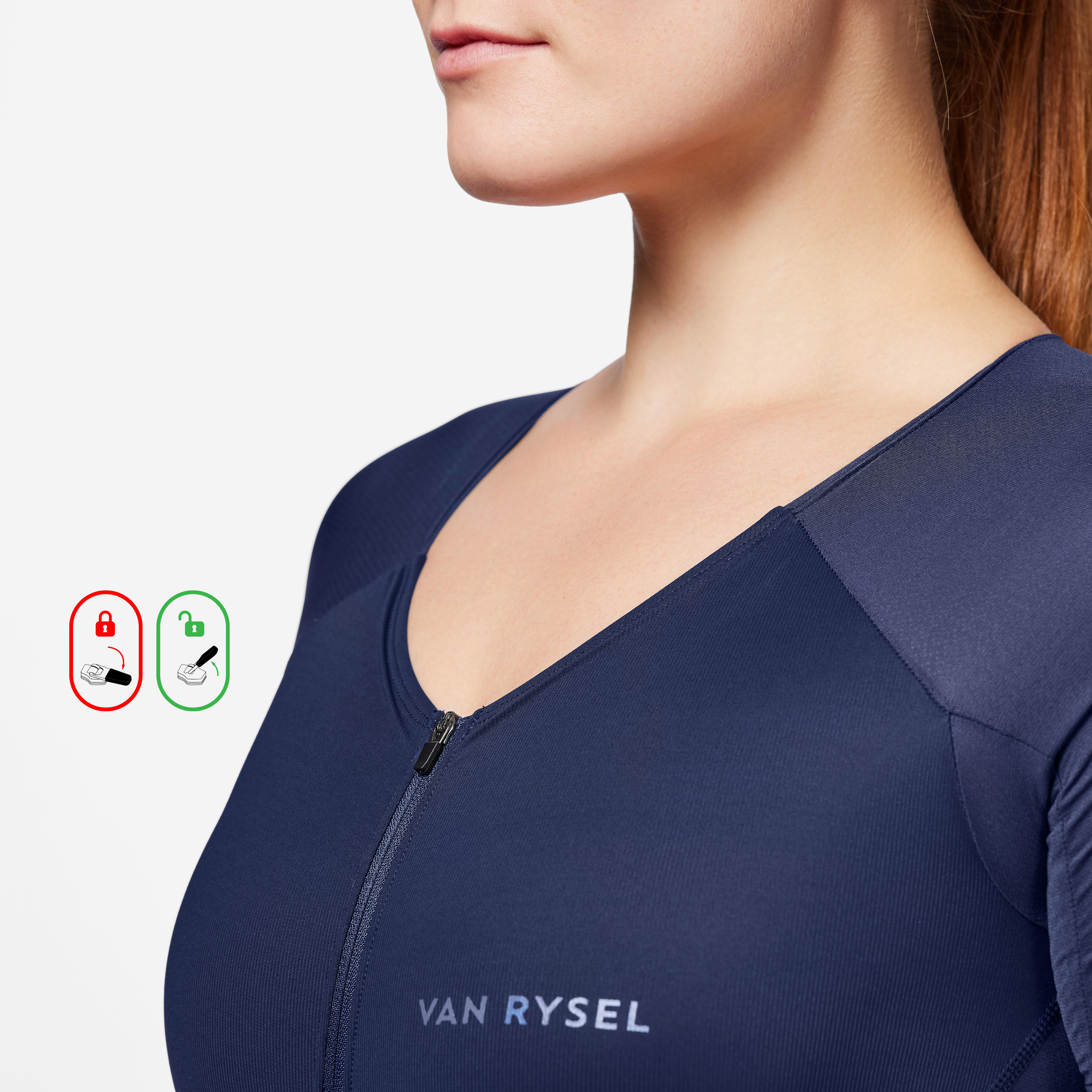 Women’s Short-Sleeved Triathlon Suit – Trifonction - VAN RYSEL