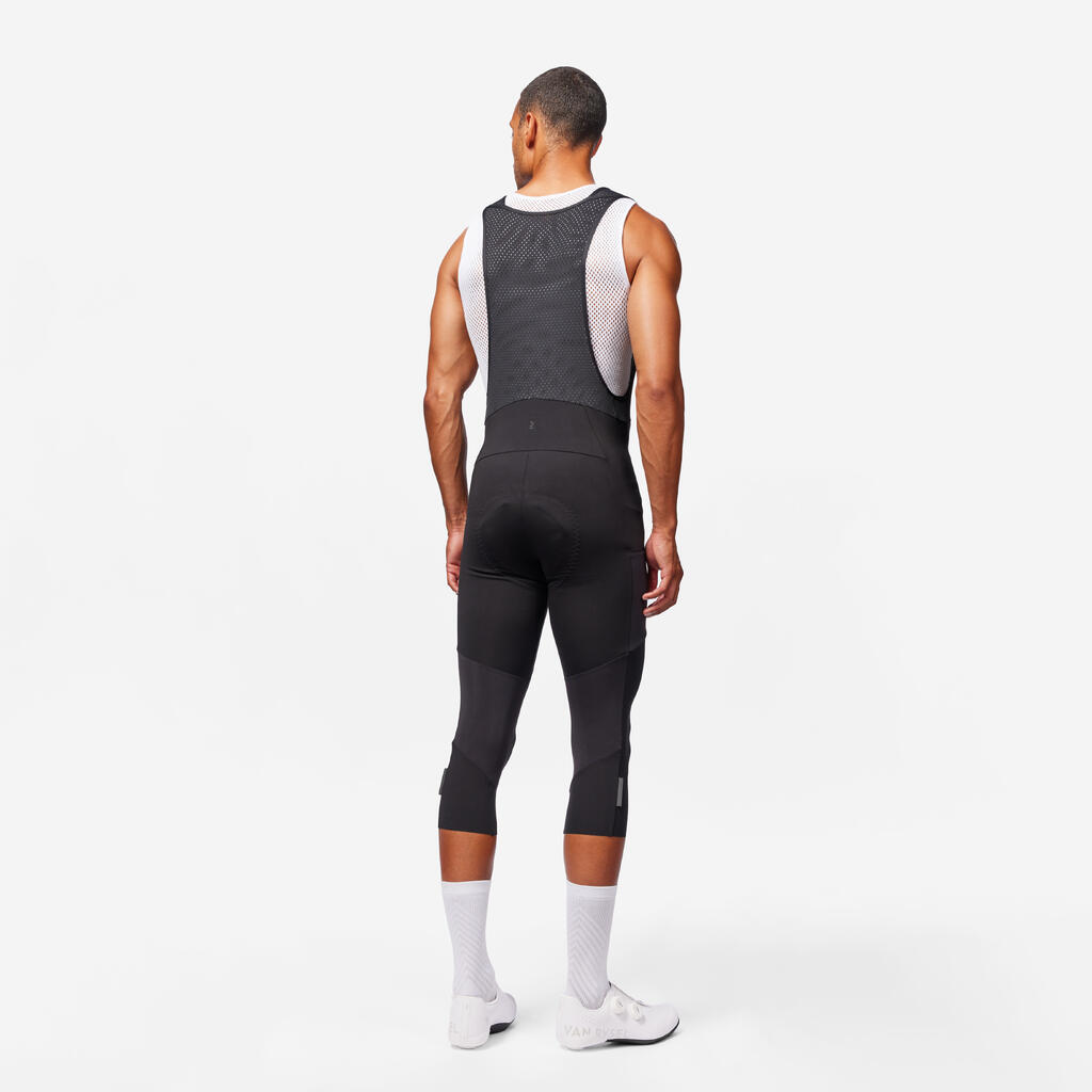 Dviratininko kelnės „Cycling Bib Tights RC500“ – juodos