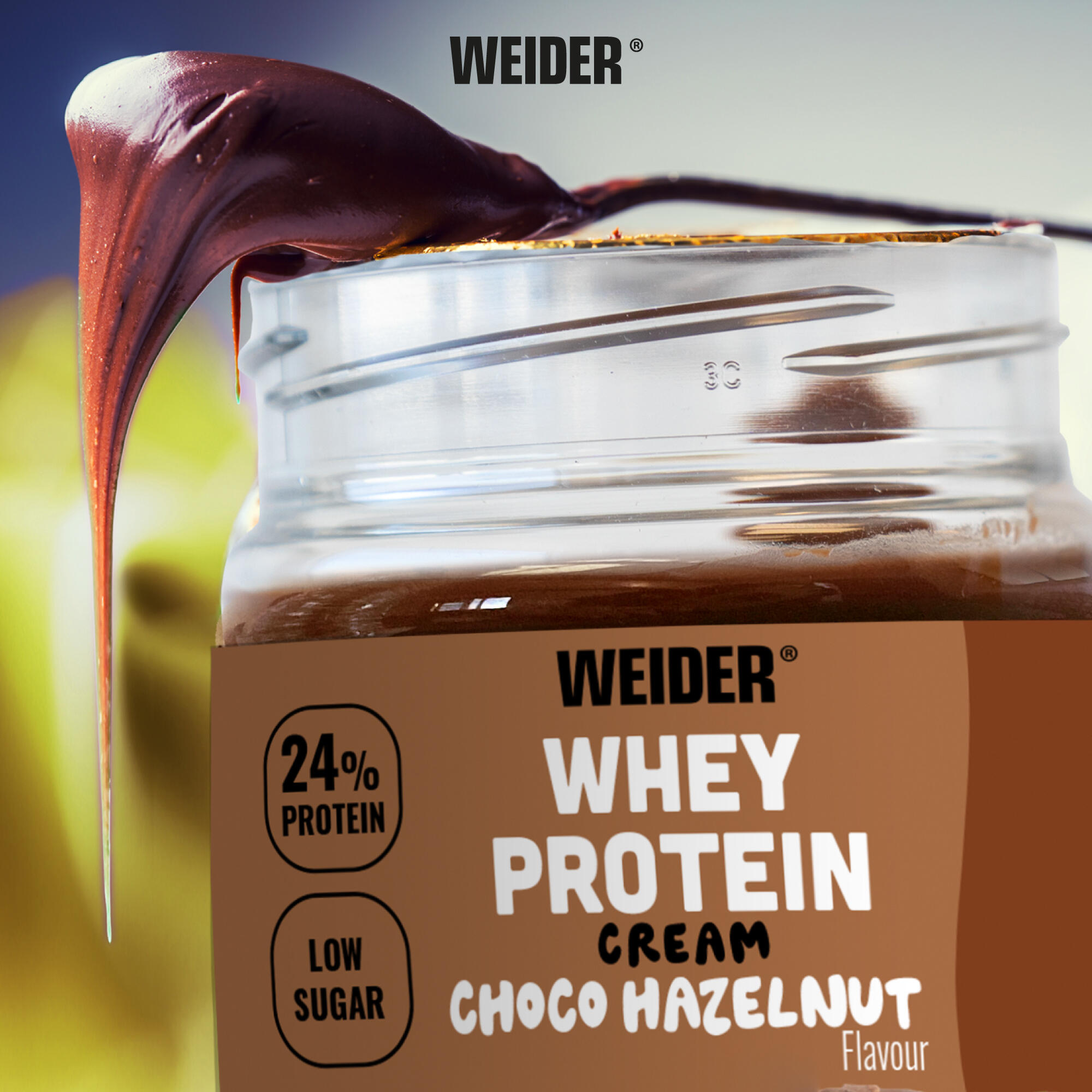 Chocolate hazelnut protein spread, Whey Protein Cream 250g 3/3