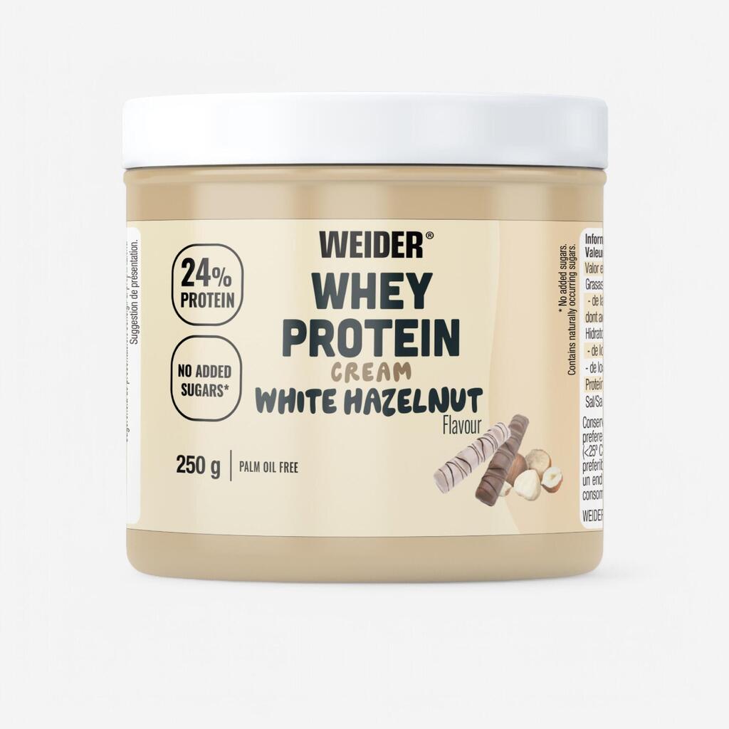 Valge šokolaadi ja sarapuupähkli maitseline vadaku-proteiinikreem, 250 g 