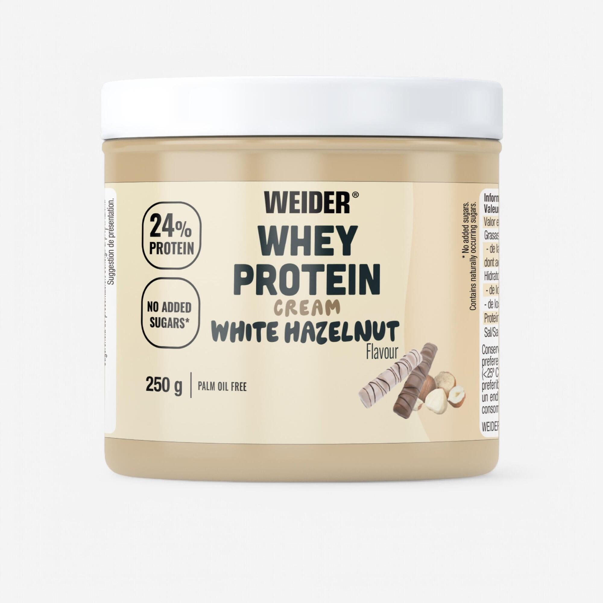 WEIDER White chocolate hazelnut spread, Whey Protein Cream 250g