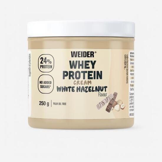 Brotaufstrich Protein Weiße Schokolade/Haselnuss 250 g - Whey Protein Cream