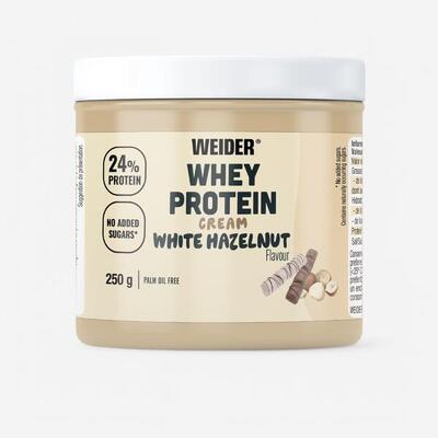 Krem proteinowy Whey Protein Cream biała czekolada z orzechami laskowymi 250 g