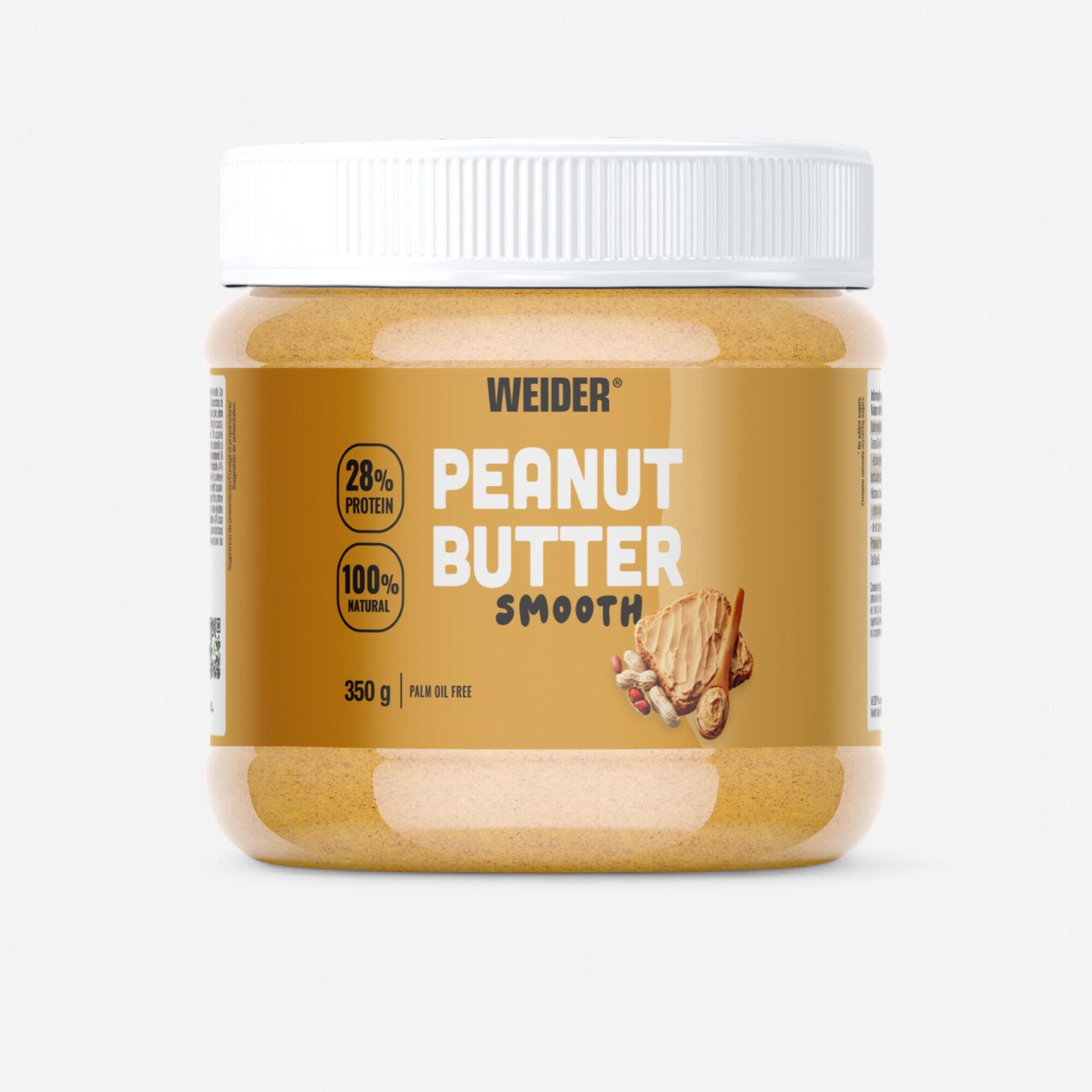 WEIDER Erdnussbutter cremig ohne Zuckerzusatz 300 g – Peanut Butter Smooth | 08414192346235 WEIDER Erdnussbutter cremig ohne Zuckerzusatz 300 g – Peanut Butter Smooth | 08414192346235