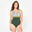 Maillot de bain 1 pièce forte poitrine natation Femme - Mia all mini vert