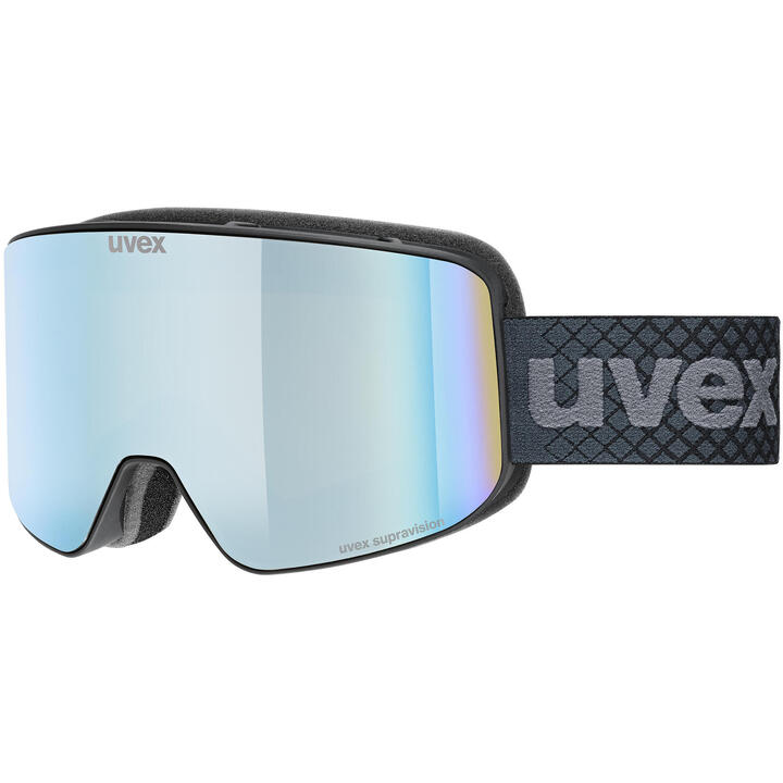 uvex athletic CV - skibril voor dames en heren - contrastverhogend - vergroot en condensvrij gezichtsveld - black matt/blue-green - one size uvex athletic CV - skibril voor dames en heren - contrastverhogend - vergroot en condensvrij gezichtsveld - black matt/blue-green - one size