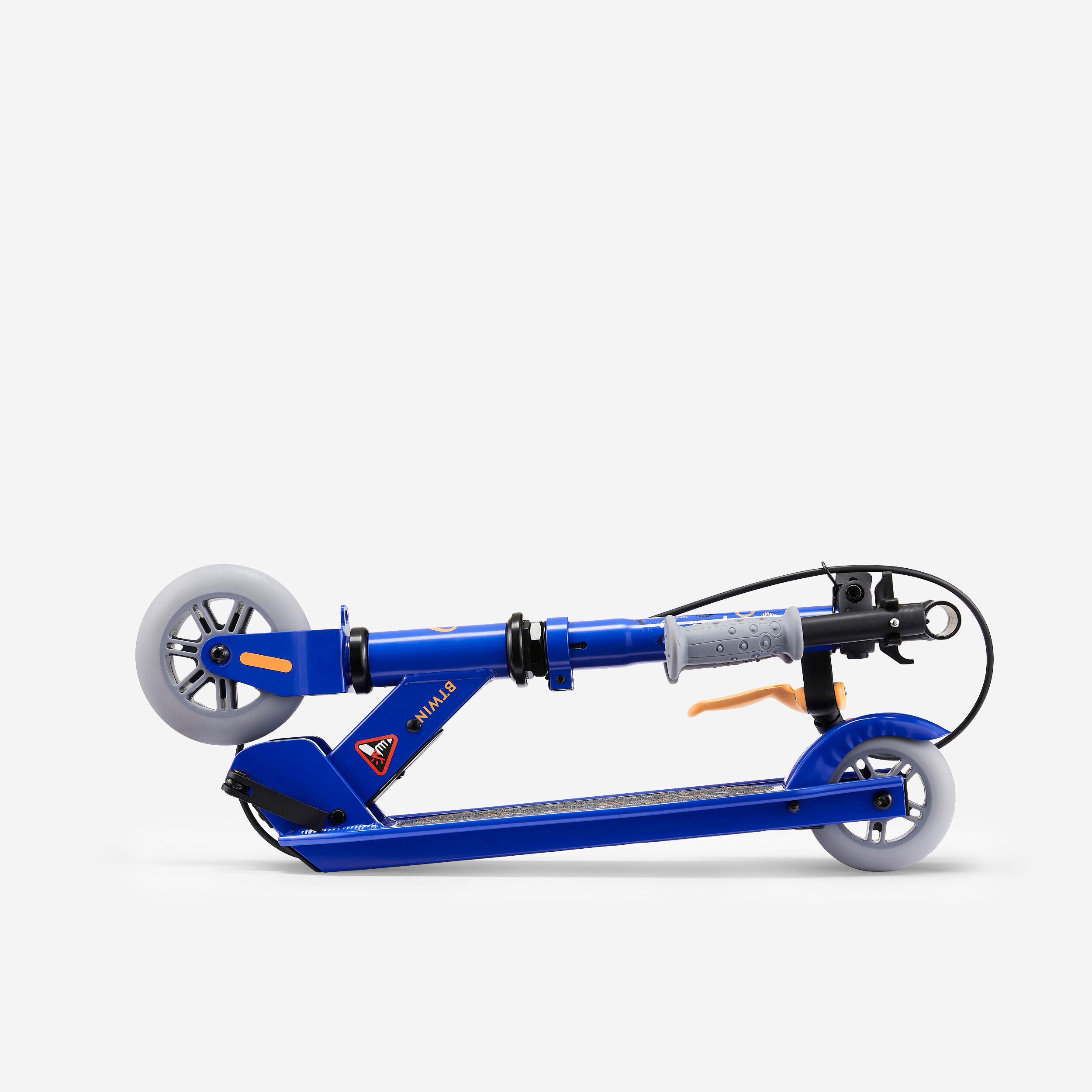 Trottinette enfant play 5 avec frein - Bleue Orange 2/9