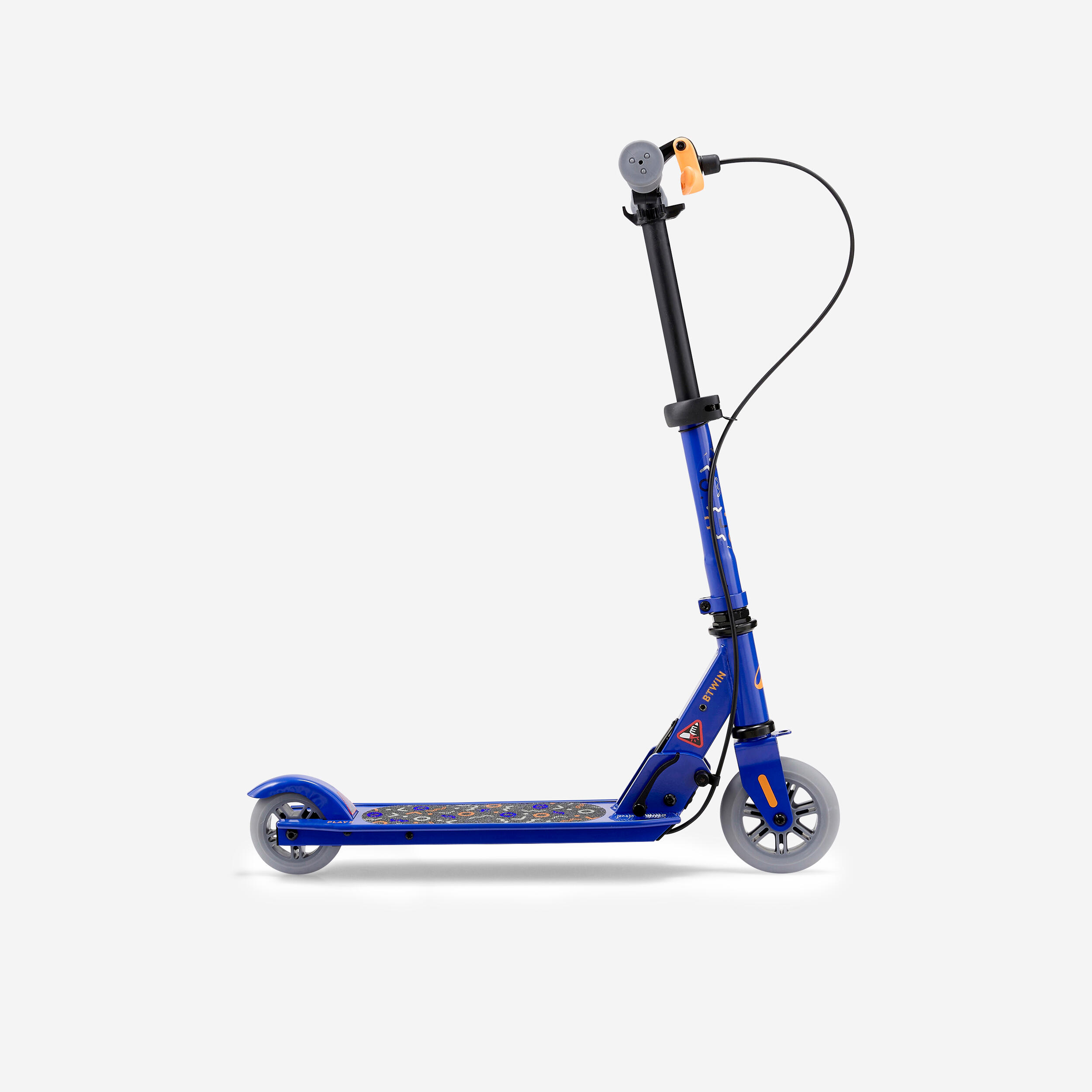 Gebraucht - Scooter Tretroller Kinder mit Bremse - Play 5 blau/orange 8/11