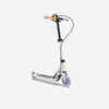 Scooter Tretroller Kinder mit Bremse - Play 5 weiss/violett