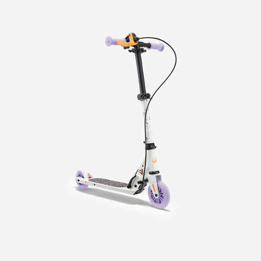 
      Scooter Tretroller Kinder mit Bremse - Play 5 weiss/violett
  