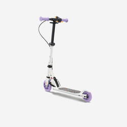 Kids' Scooter with Brake Play 5 - White/Purple